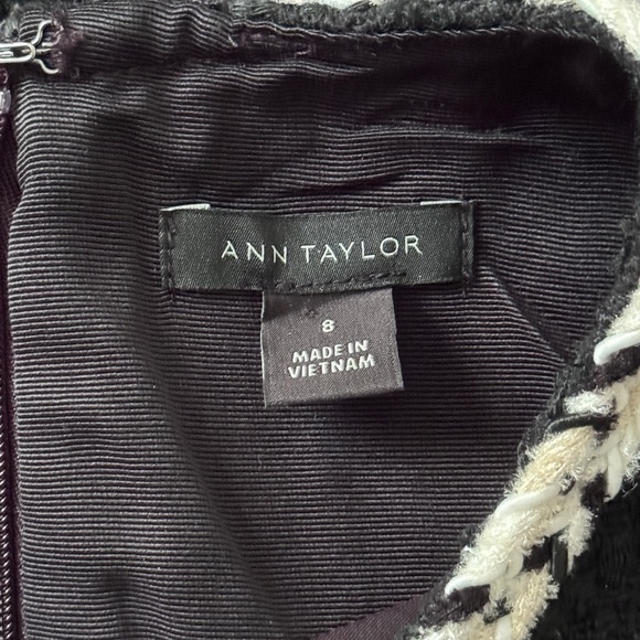Ann Taylor Black Tweed Sheath Dress Size 8 - Picture 6 of 8